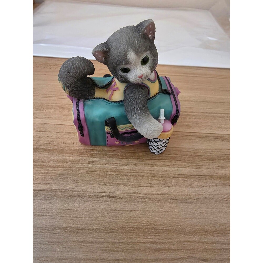 Enesco calico kittens figurine